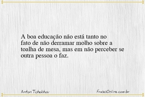 Frase de Anton Tchekhov