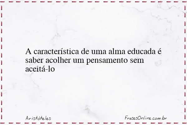 Frase de Aristóteles