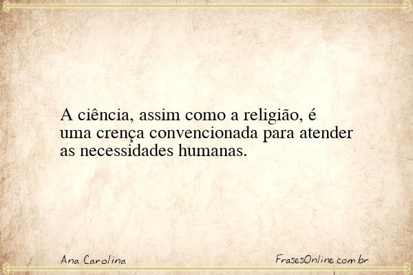 Frase de Ana Carolina