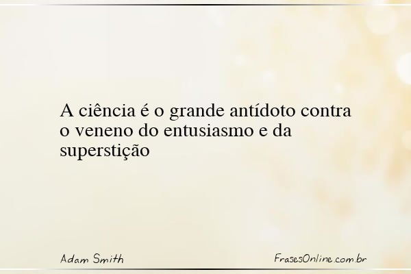Frase de Adam Smith