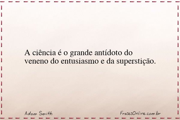 Frase de Adam Smith