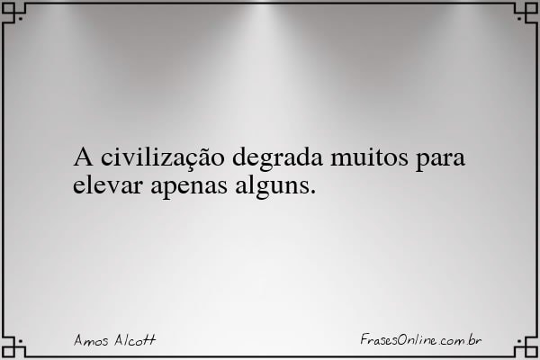 Frase de Amos Alcott