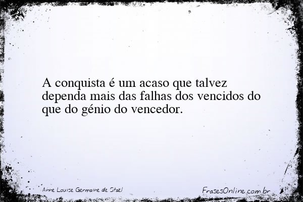 Frase de Anne Louise Germaine de Staël