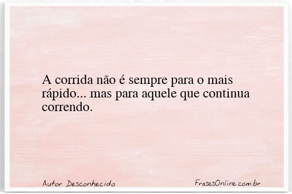 Frase de Autor Desconhecido