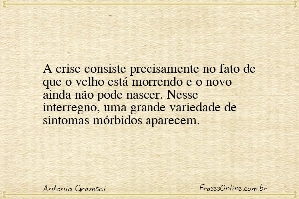Frase de Antonio Gramsci