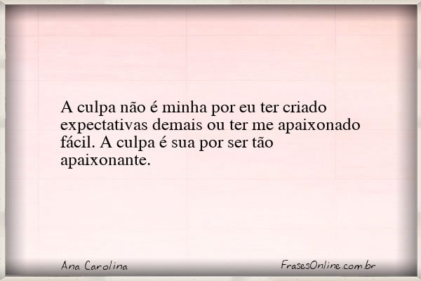 Frase de Ana Carolina