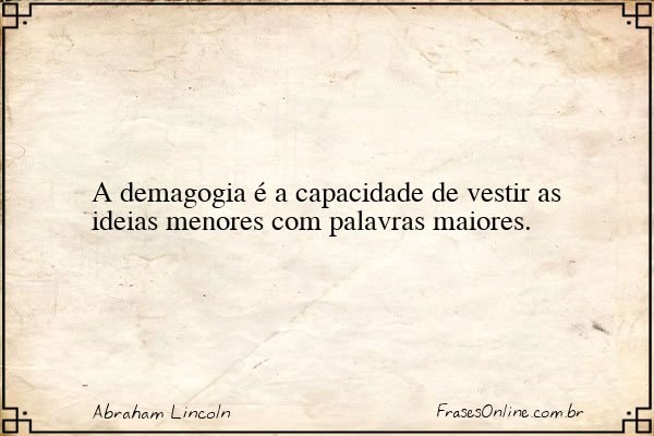 Frase de Abraham Lincoln