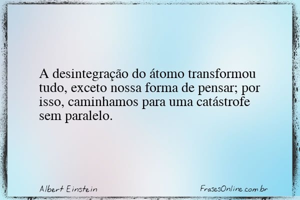 Frase de Albert Einstein