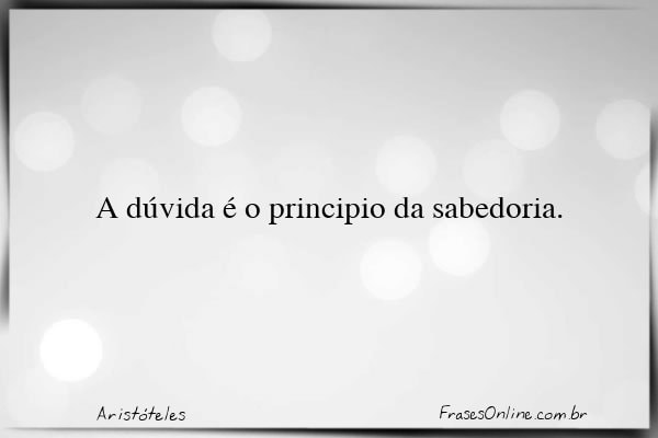 Frase de Aristóteles