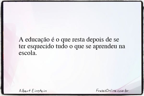 Frase de Albert Einstein