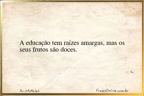 Frase de Aristóteles