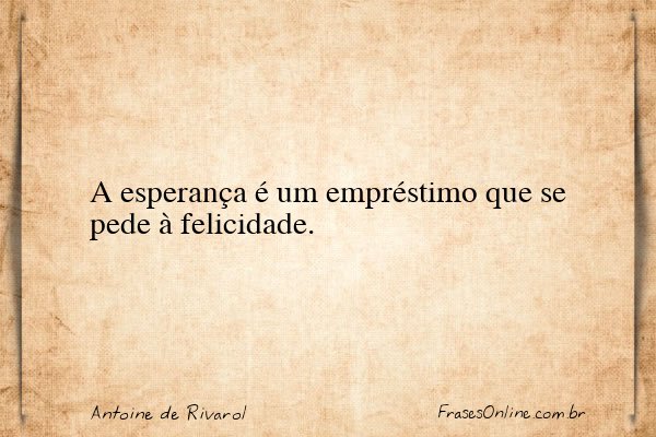 Frase de Antoine de Rivarol
