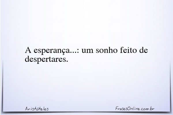 Frase de Aristóteles