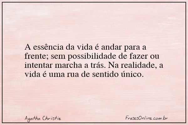 Frase de Agatha Christie