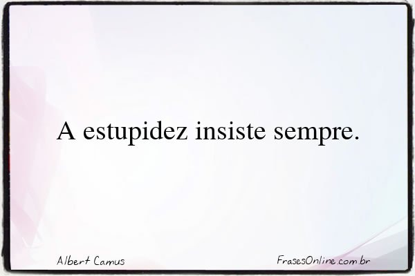Frase de Albert Camus
