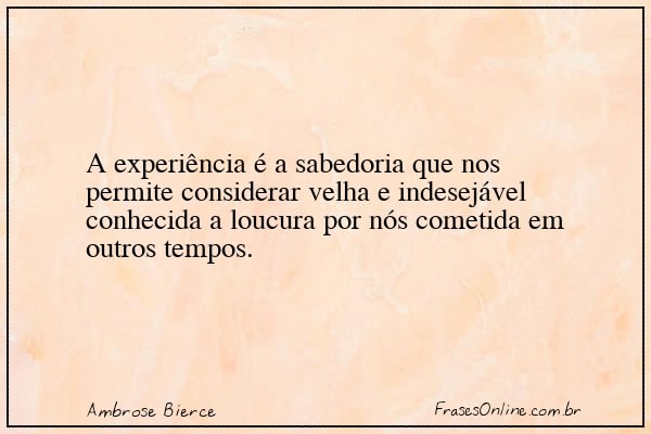 Frase de Ambrose Bierce