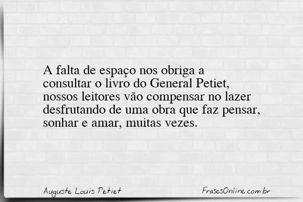 Frase de Auguste Louis Petiet