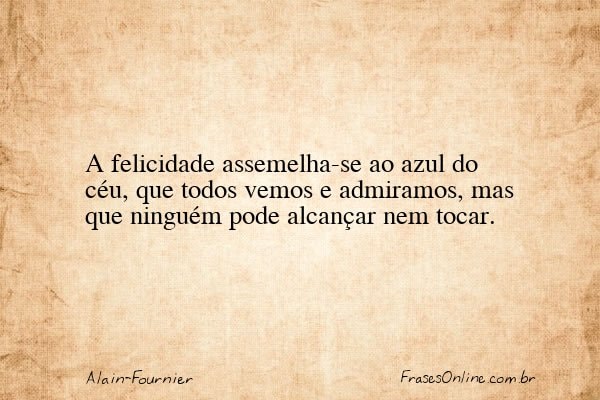 Frase de Alain-Fournier