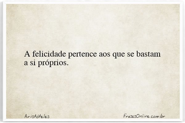 Frase de Aristóteles