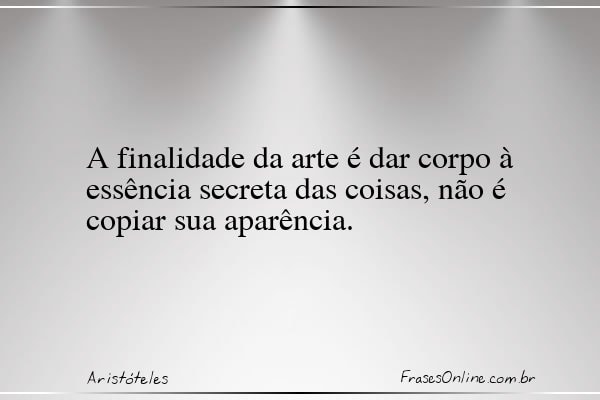 Frase de Aristóteles