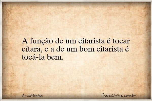 Frase de Aristóteles