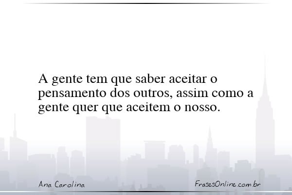 Frase de Ana Carolina
