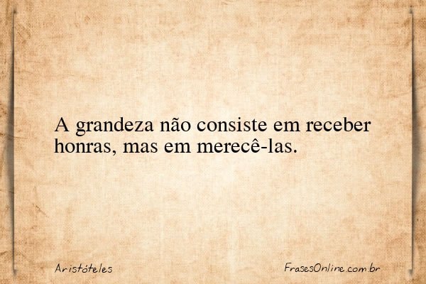 Frase de Aristóteles