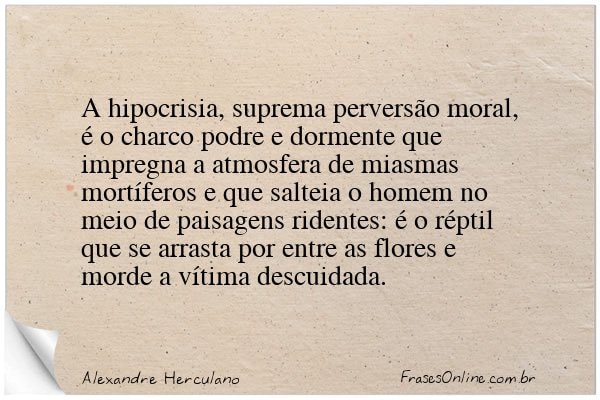 Frase de Alexandre Herculano