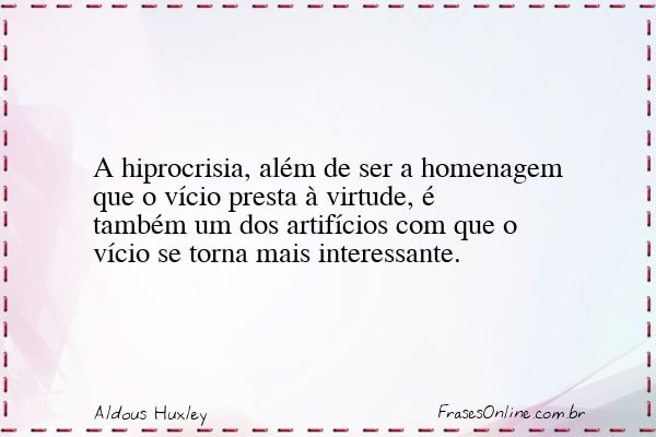 Frase de Aldous Huxley