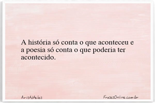 Frase de Aristóteles