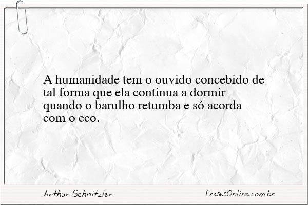 Frase de Arthur Schnitzler