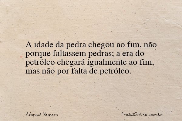 Frase de Ahmed Yamani