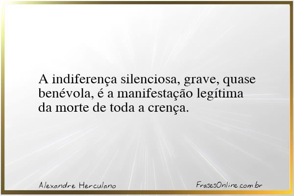 Frase de Alexandre Herculano
