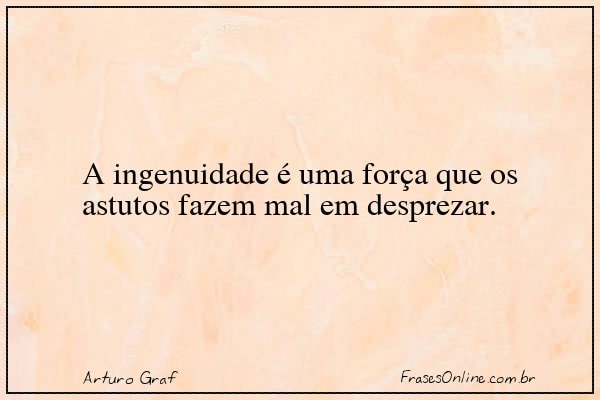 Frase de Arturo Graf
