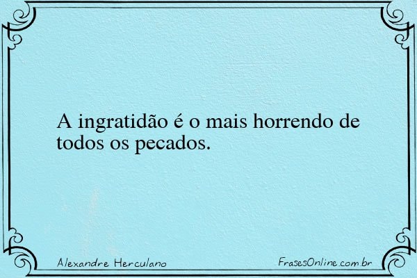 Frase de Alexandre Herculano