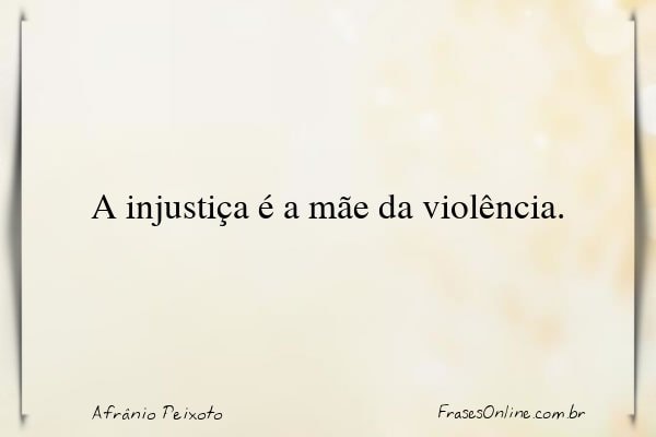 Frase de Afrânio Peixoto