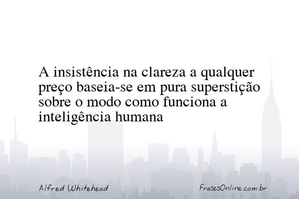 Frase de Alfred Whitehead