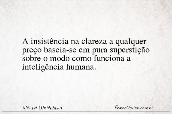 Frase de Alfred Whitehead