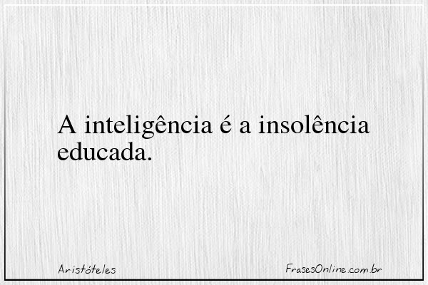 Frase de Aristóteles