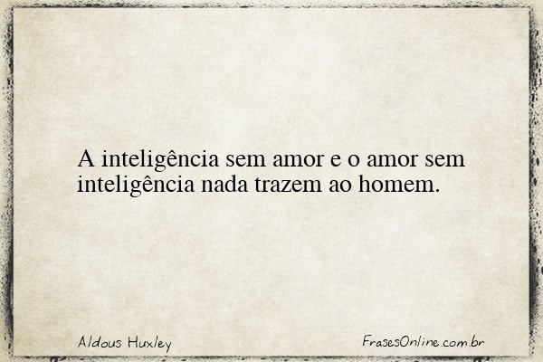 Frase de Aldous Huxley