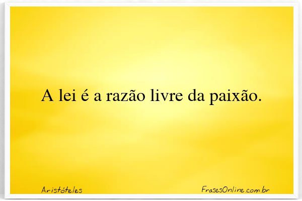 Frase de Aristóteles