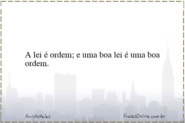Frase de Aristóteles