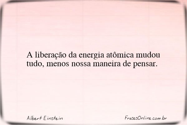 Frase de Albert Einstein