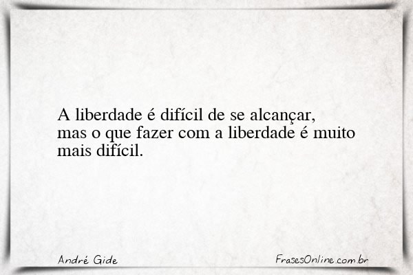 Frase de André Gide