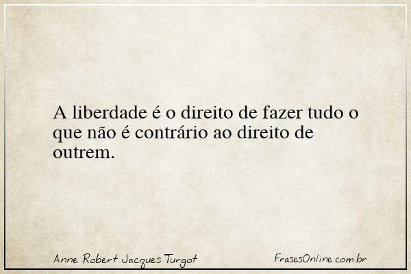 Frase de Anne Robert Jacques Turgot