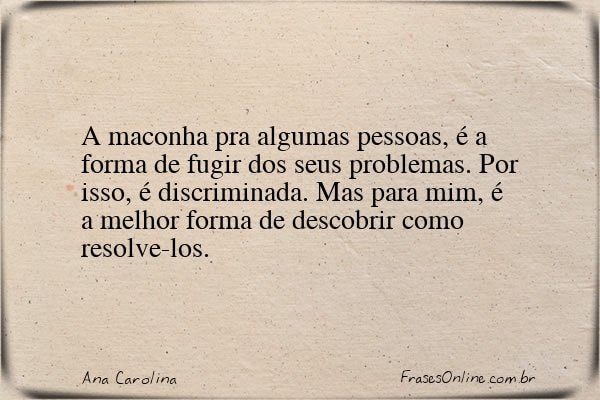 Frase de Ana Carolina