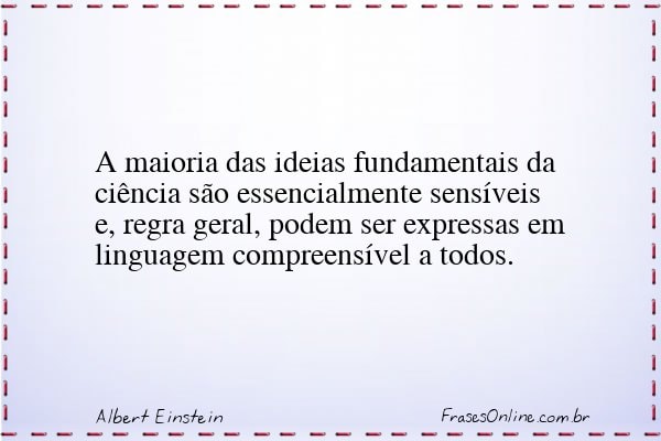 Frase de Albert Einstein