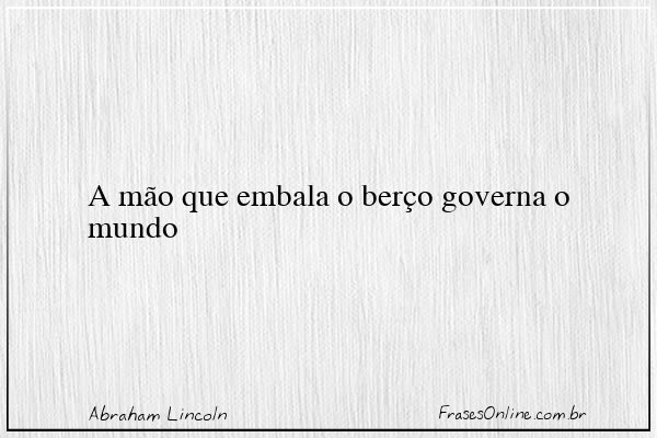Frase de Abraham Lincoln