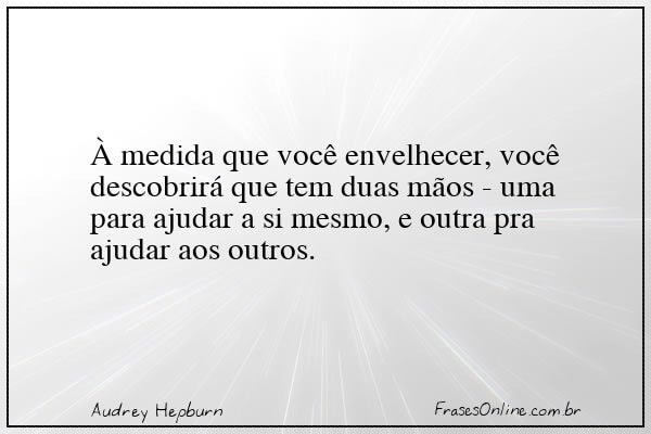 Frase de Audrey Hepburn