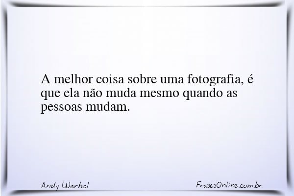 Frase de Andy Warhol